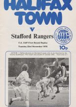 Halifax Town v Stafford Rangers 23-Nov-1976