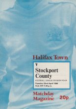 Halifax Town v Stockport County 22-Apr-1980