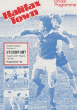 Halifax Town v Stockport County 22-Aug-1978