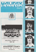 Halifax Town v Stockport County 02-Apr-1982