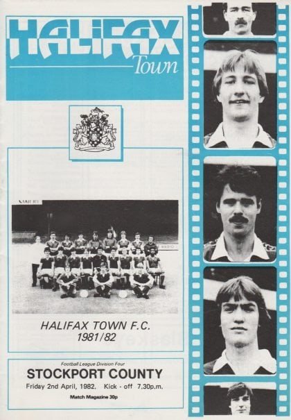 Halifax Town v Stockport County 02-Apr-1982