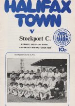 Halifax Town v Stockport County 30-Oct-1976