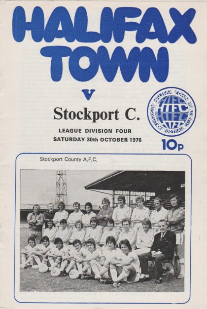 Halifax Town v Stockport County 30-Oct-1976