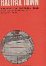 Halifax Town v Swansea City  16-Mar-1971