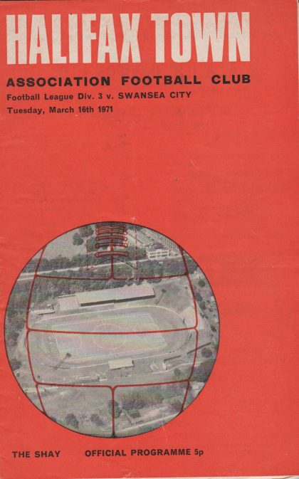 Halifax Town v Swansea City  16-Mar-1971