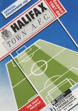 Halifax Town v Swansea City  16-Sep-1987