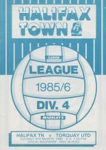 Halifax Town v Torquay United 04-Mar-1986