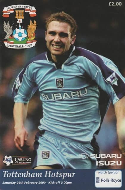 Coventry City v Tottenham Hotspur 26-Feb-2000