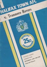 Halifax Town v Tranmere Rovers 10-Jan-1981
