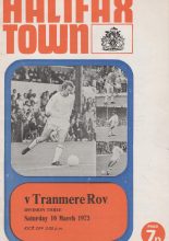 Halifax Town v Tranmere Rovers 10-Mar-1973
