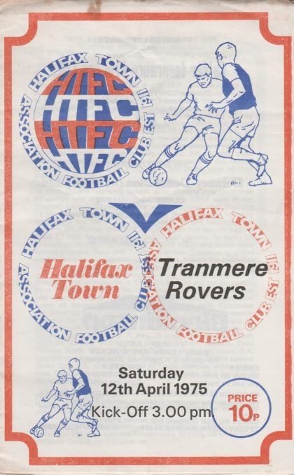 Halifax Town v Tranmere Rovers 12-Apr-1975