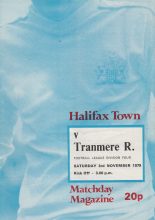 Halifax Town v Tranmere Rovers 03-Nov-1979