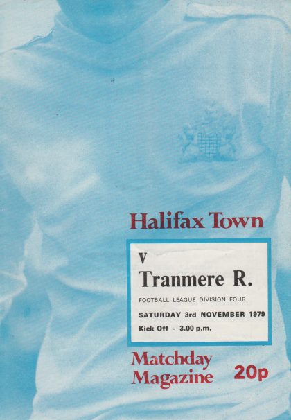 Halifax Town v Tranmere Rovers 03-Nov-1979