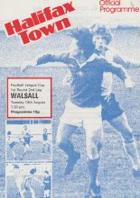 Halifax Town v Walsall 15-Aug-1978