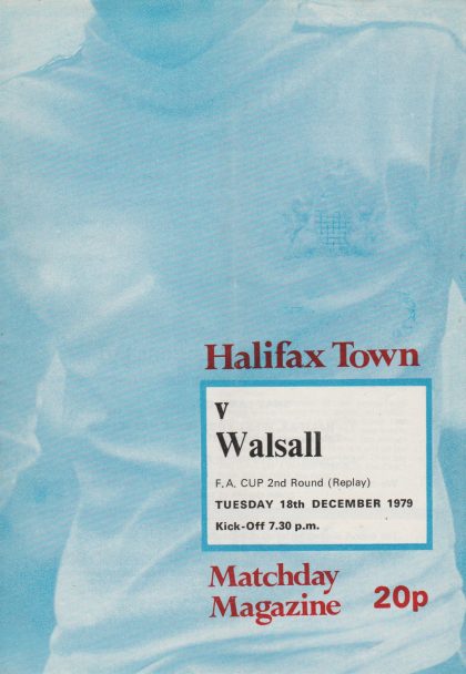 Halifax Town v Walsall 18-Dec-1979