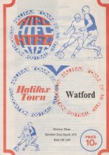 Halifax Town v Watford 22-Mar-1975