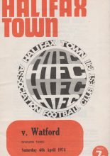 Halifax Town v Watford 06-Apr-1974