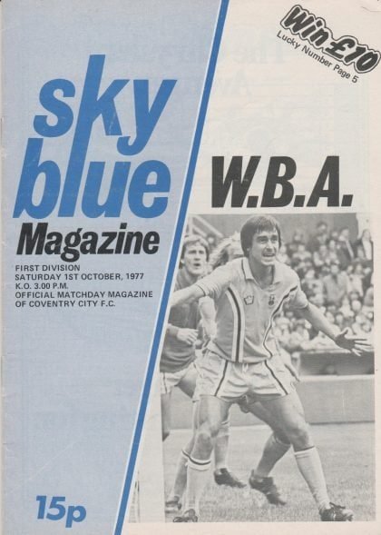 Coventry City v West Bromwich Albion 01-Oct-1977