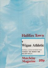 Halifax Town v Wigan Athletic 18-Mar-1980