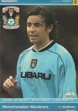 Coventry City v Wolverhampton Wanderers 19-Aug-2001