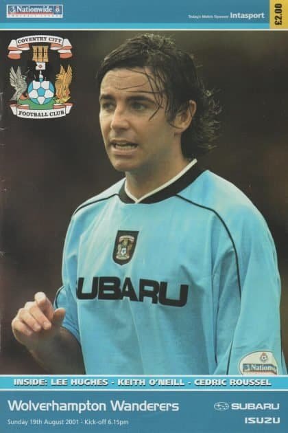 Coventry City v Wolverhampton Wanderers 19-Aug-2001