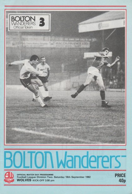 Bolton Wanderers v Wolverhampton Wanderers  18-Sep-1982