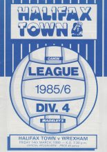 Halifax Town v Wrexham  14-Mar-1986