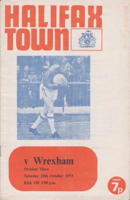 Halifax Town v Wrexham 20-Oct-1973