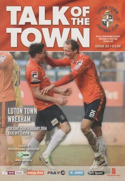 Luton Town v Wrexham  25-Feb-2014