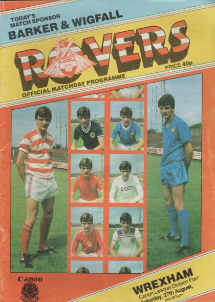 Doncaster Rovers v Wrexham  27-Aug-1983