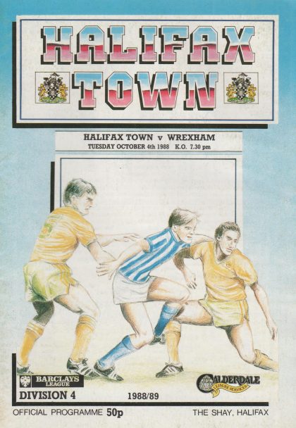 Halifax Town v Wrexham  04-Oct-1988