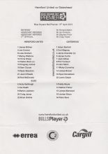 Hereford United v Gateshead 13-Apr-2013