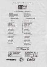 Hereford United v Shrewsbury Town 03-Nov-2012
