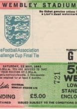 Queens Park Rangers v Tottenham Hotspur  22-May-1982