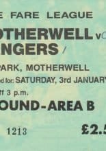 Motherwell v Glasgow Rangers 03-Jan-1987