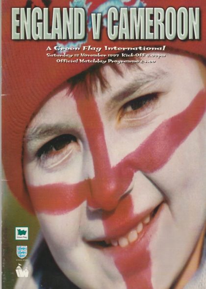 England v Cameroon  15-Nov-1997