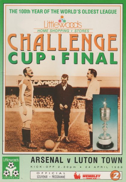 Arsenal v Luton Town 24-Apr-1988
