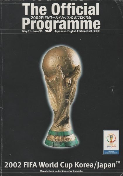 Official World Cup Tournament programme 2002 -  Japanese/English language edition