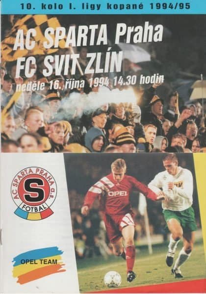 Sparta Prague v Svit Zlín  16-Oct-1994