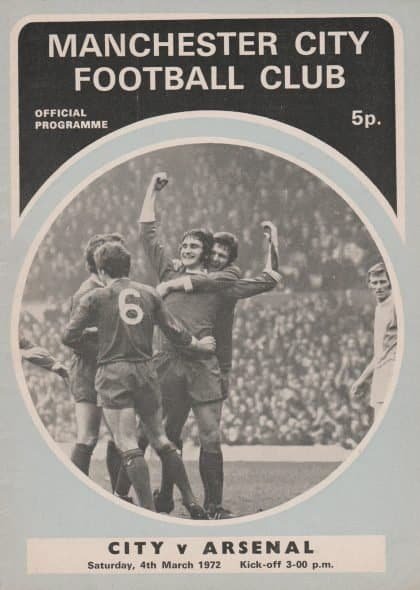 Manchester City v Arsenal 04-Mar-1972