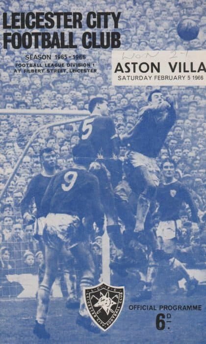 Leicester City v Aston Villa 05-Feb-1966