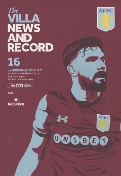 Aston Villa v Birmingham City  11-Feb-2018