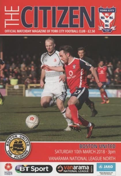 York City v Boston United 10-Mar-2018