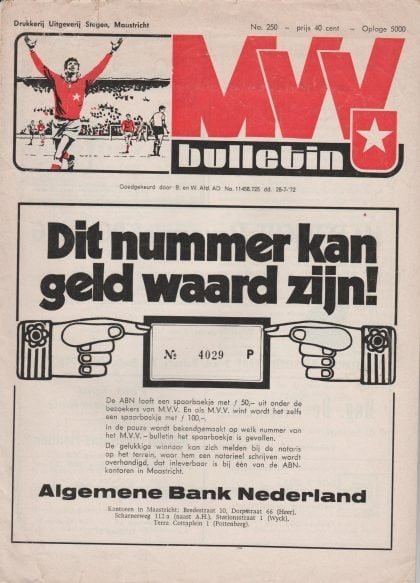 MVV Maastricht v NAC Breda 28-Jul-1972