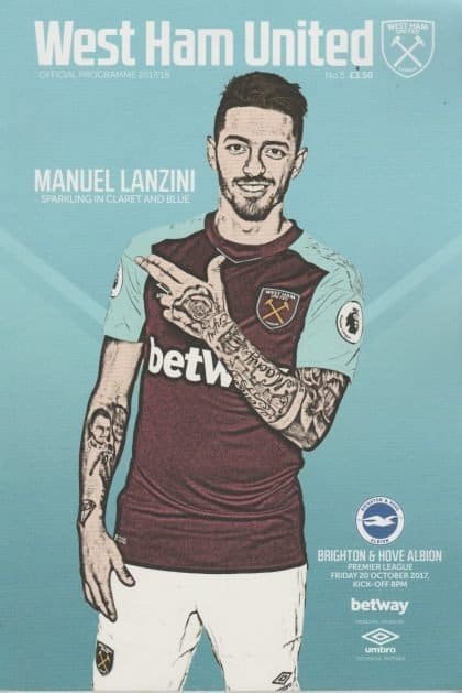 West Ham United v Brighton and Hove Albion  20-Oct-2017