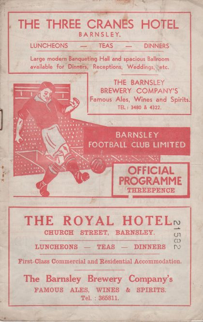 Barnsley v Bristol Rovers 13-Oct-1956