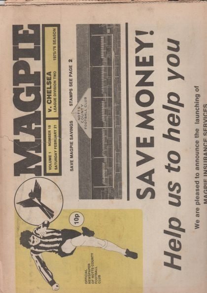 Notts County v Chelsea 21-Feb-1976