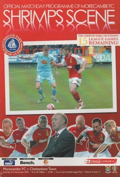 Morecambe v Cheltenham Town 21-Nov-2009