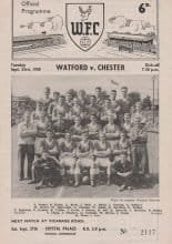 Watford v Chester 23-Sep-1958