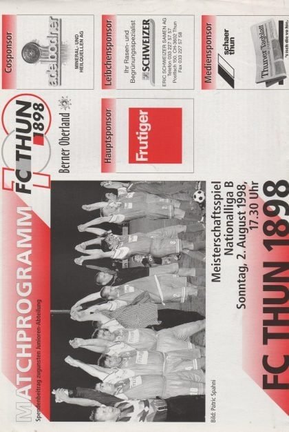 FC Thun v FC Chiasso  02-Aug-1998